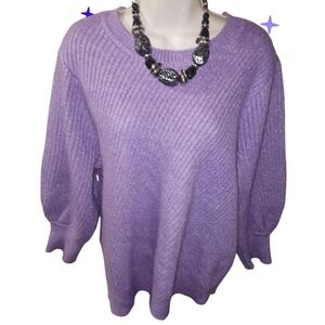 💰Liz Claiborne Lavender Crew Neck Sweater
